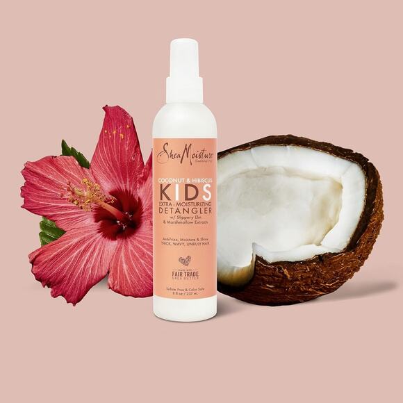 Hair Coconut and Hibiscus Kids Detangler with Shea Butter 8 oz - Picture 1 of 5